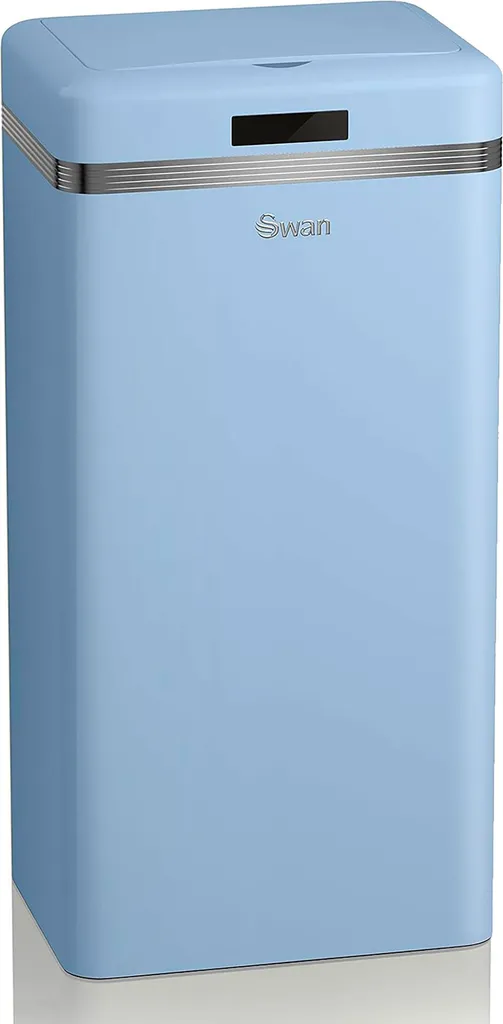 Offerta Swan Retro Pattumiera Blu 45L - Sensore Automatico Metallo