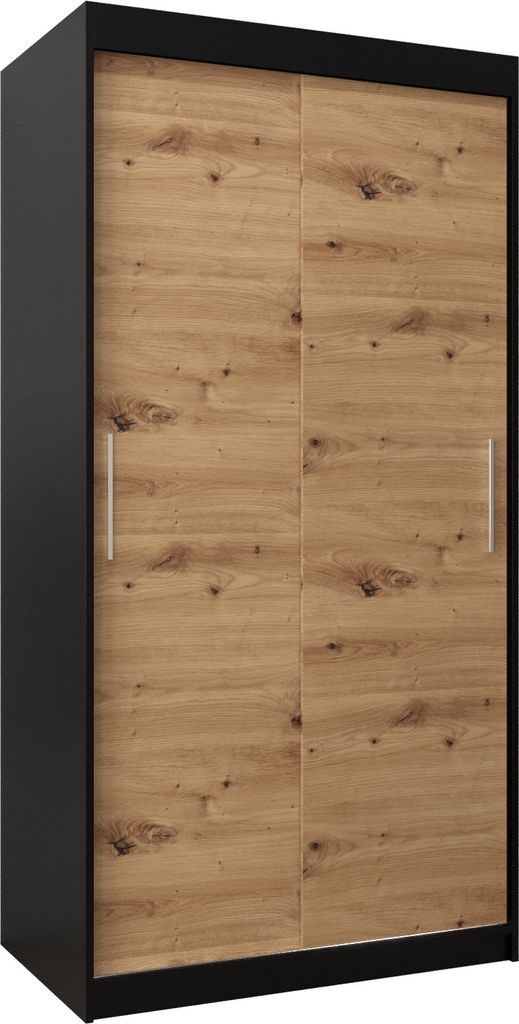 Kleiderschrank, Schiebetürenschrank Schlafzimmer, Schrank TOKYO 100 cm