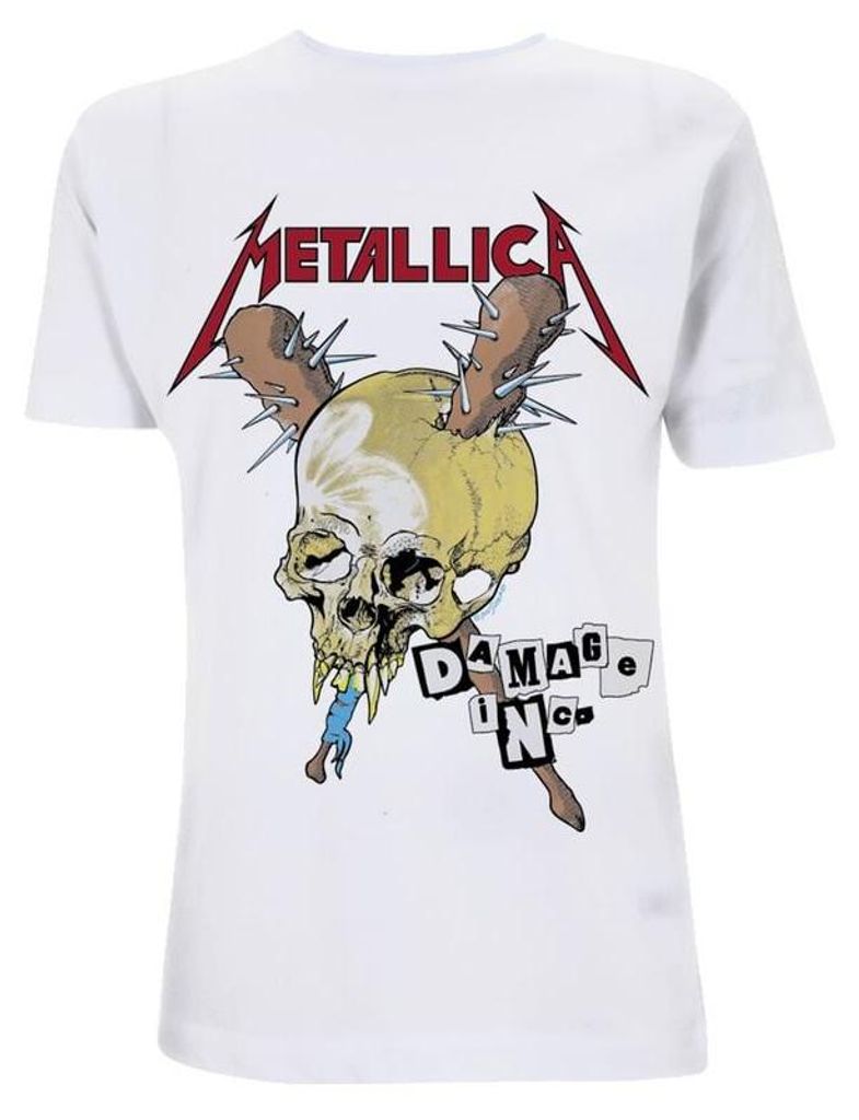 Metallica T-Shirt Herren Damage Inc weiß Band-Merch, Bands Produktbild 