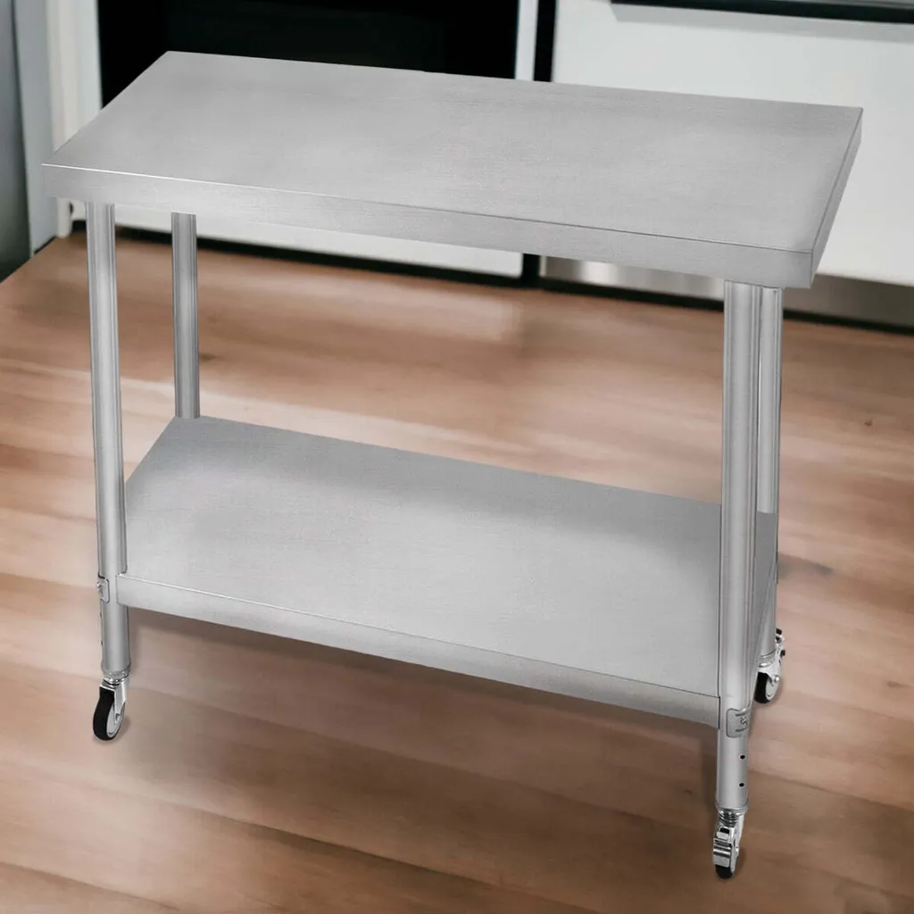 Table de travail inox pour cuisine et laboratoire - Format 60x90cm - 6