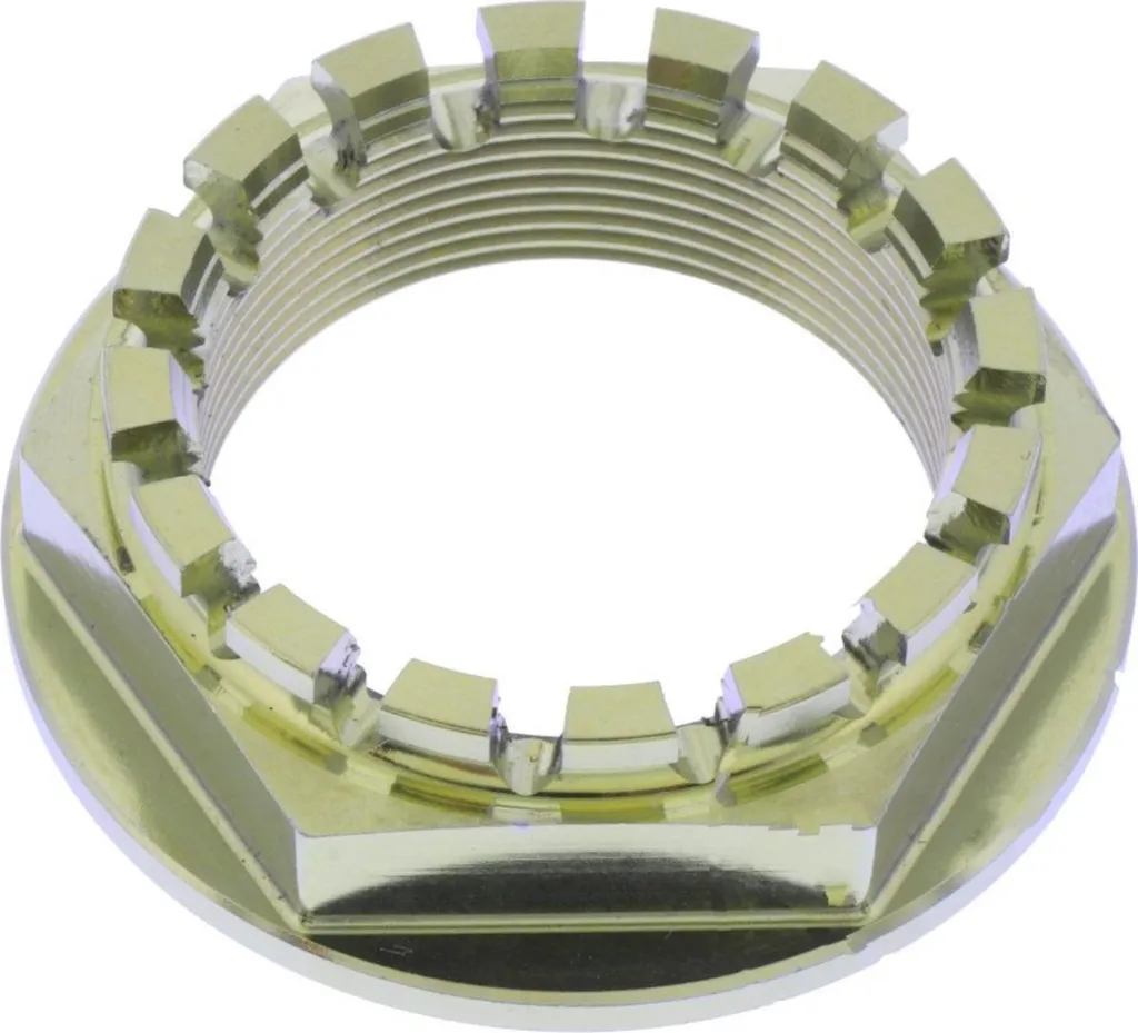 Écrou d'axe M33x1.25mm titane or JMP pour entretien et tuning moto