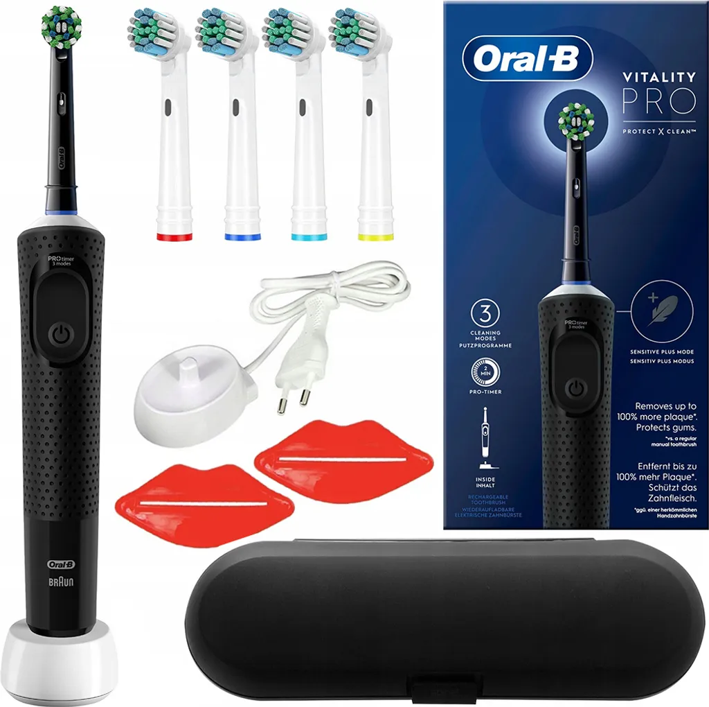 Oral-B Vitality Pro D103 Black Edition | Spazzolino + Travel Case