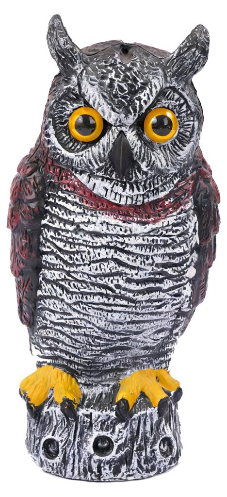 relaxdays Vogelabwehr Eule 34 cm