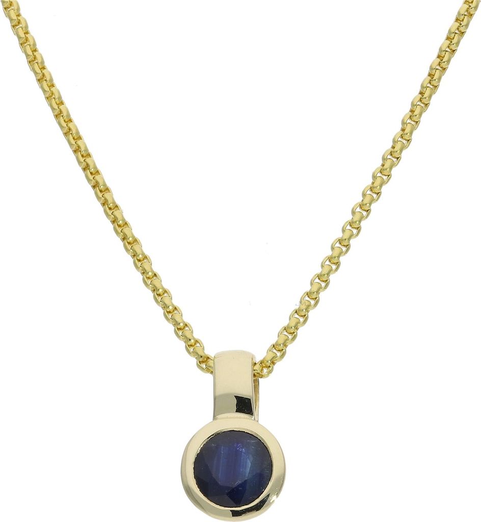 JuwelmaLux Anhänger 333/000 (8 Karat) Gold mit Saphir JL39-02-0116