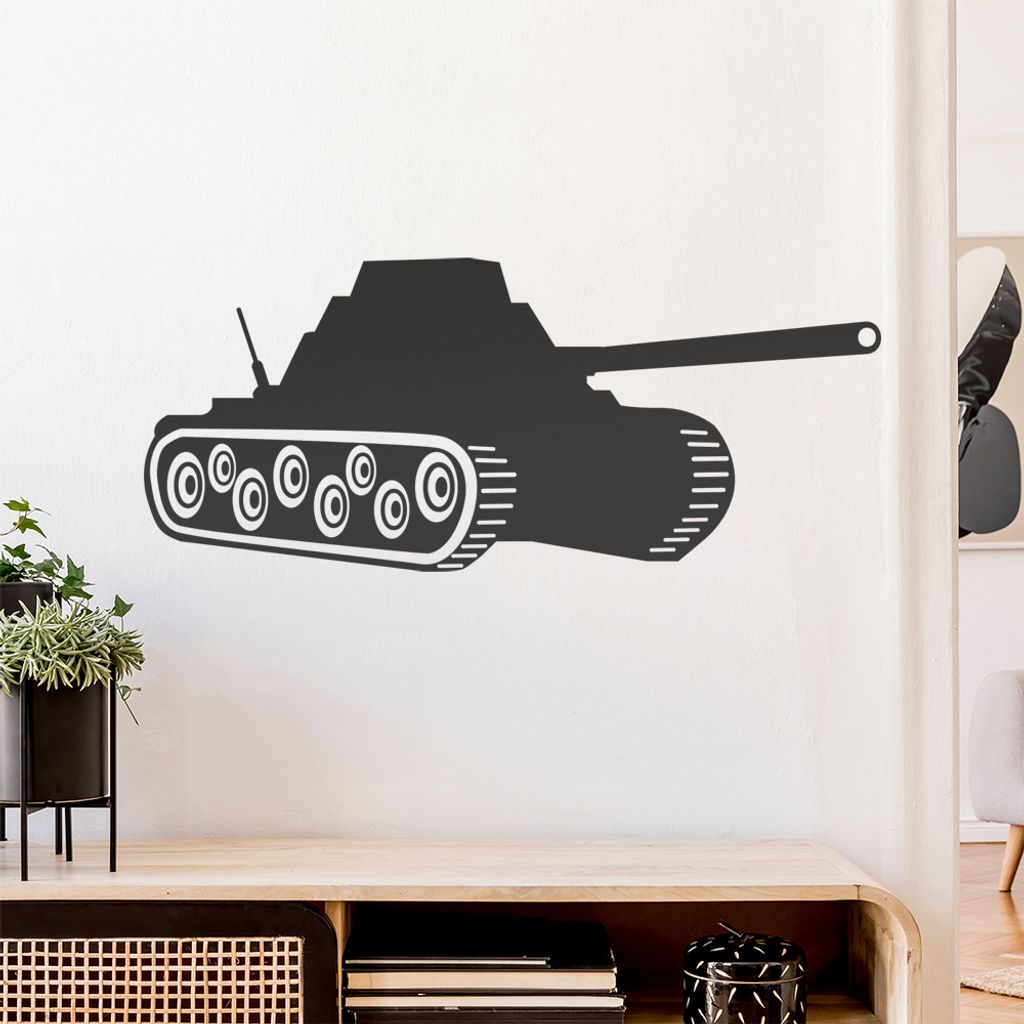 Panzer Krieg Panzerfahrer Wandtattoo Wandaufkleber Wall Sticker - Dekoration, Küche, Wohnzimmer, Schlafzimmer, Badezimmer