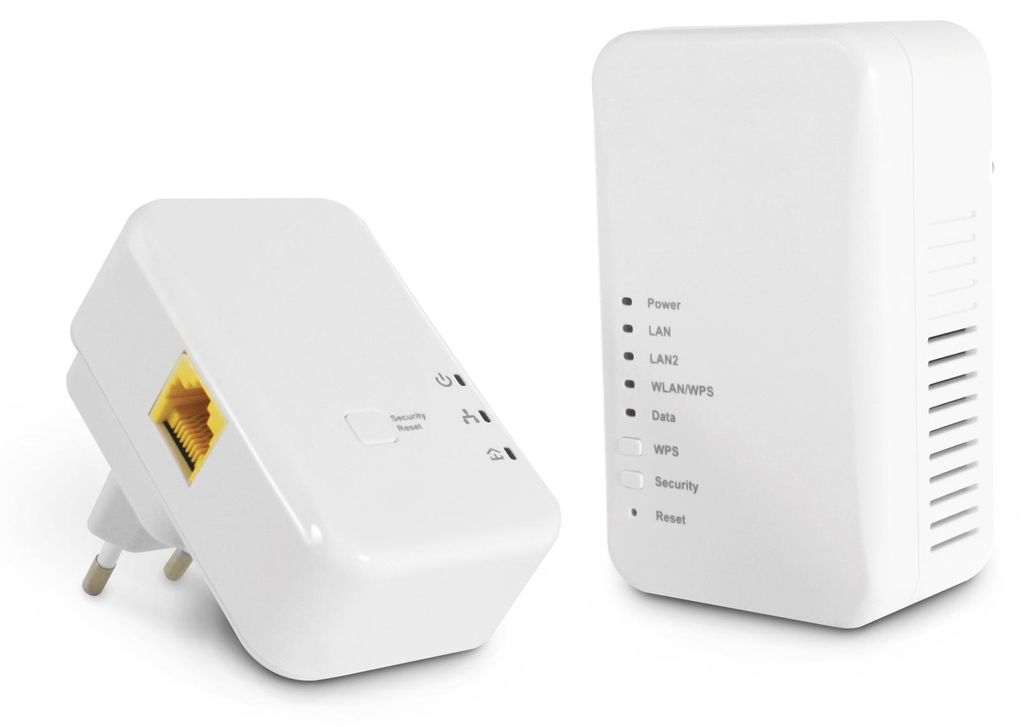 Ethernet Powerline-Adapter mit WiFi-Access-Point