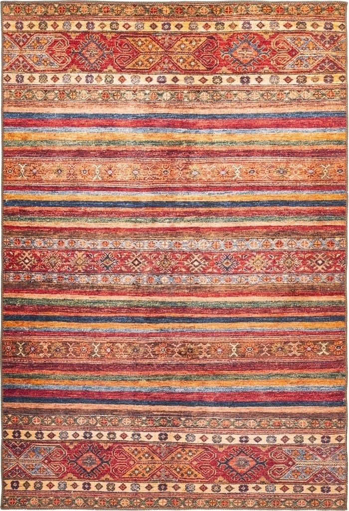 Teppich >Faye< in Multi / Rot, 100% Polyester - 150x75cm (LxB)