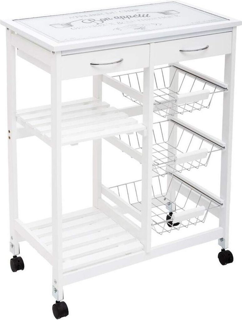 Eazy Living Küchenrollwagen Isaac Weiß Produktbild 