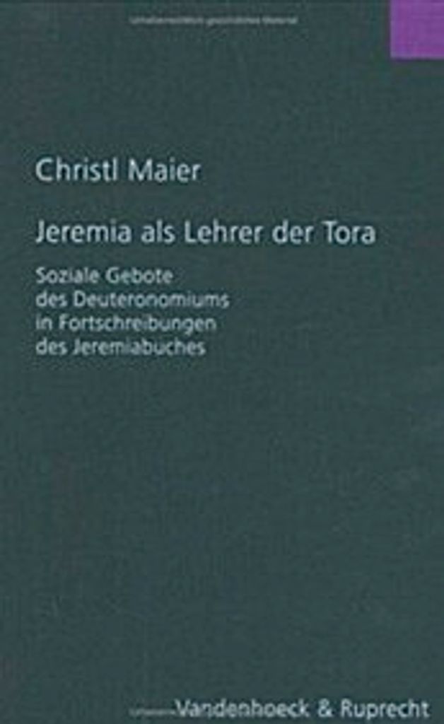 Jeremia als Lehrer der Tora