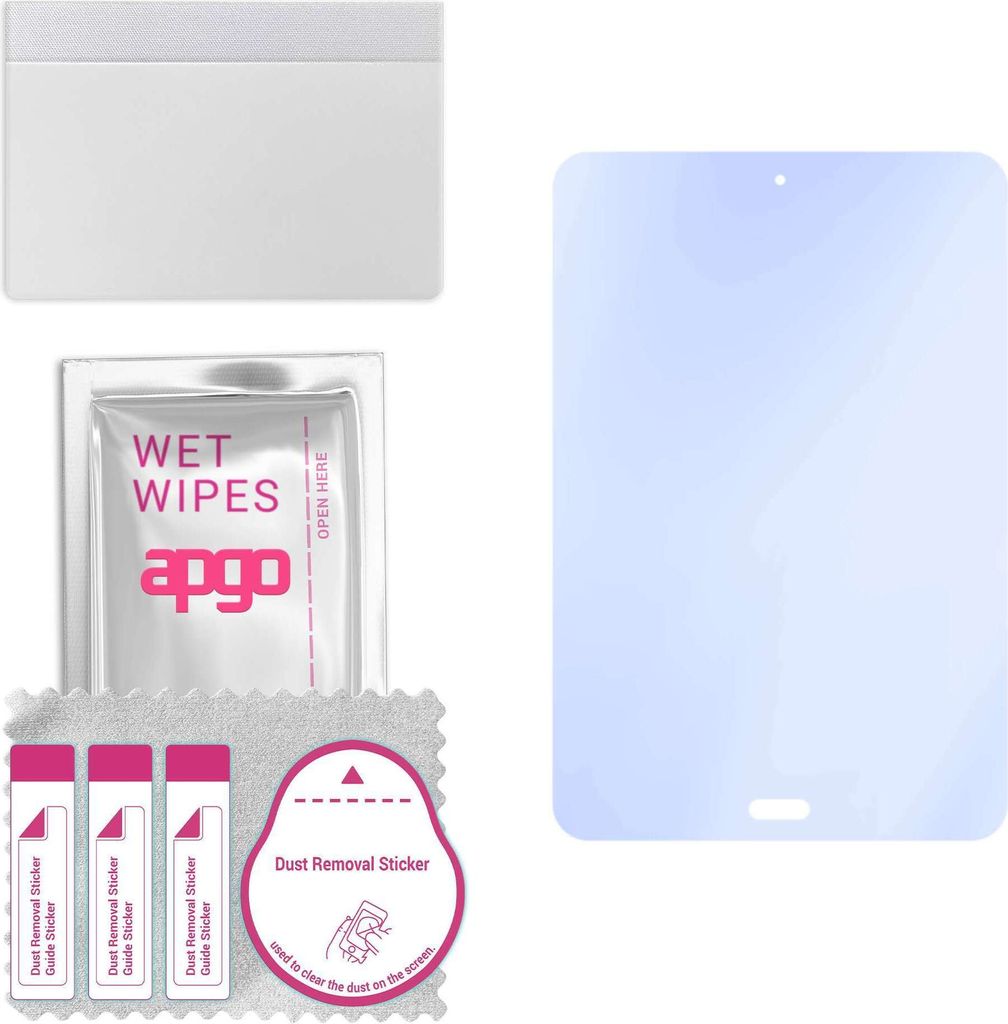 apgo Hybrid Schutzglas, kompatibel mit Xiaomi Mi Pad 4 Plus, 9H Härte, Flexible Nano Glass PRO, toller Ersatz für Hartglas, kratzfester Displaysc...