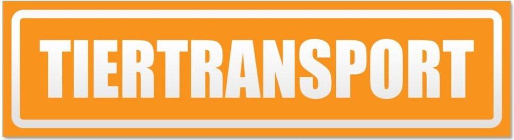 Kiwistar Tiertransport invertiert Magnetschild Schild magnetisch - 60cm Orange - Magnetfolie für Auto PKW Kfz