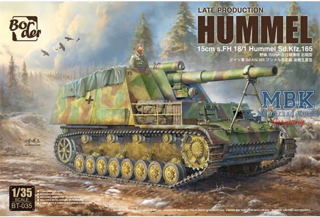 Frontier Models BT-035 Hummel Sd.Kfz.165 Fin de Production Échelle 1:35