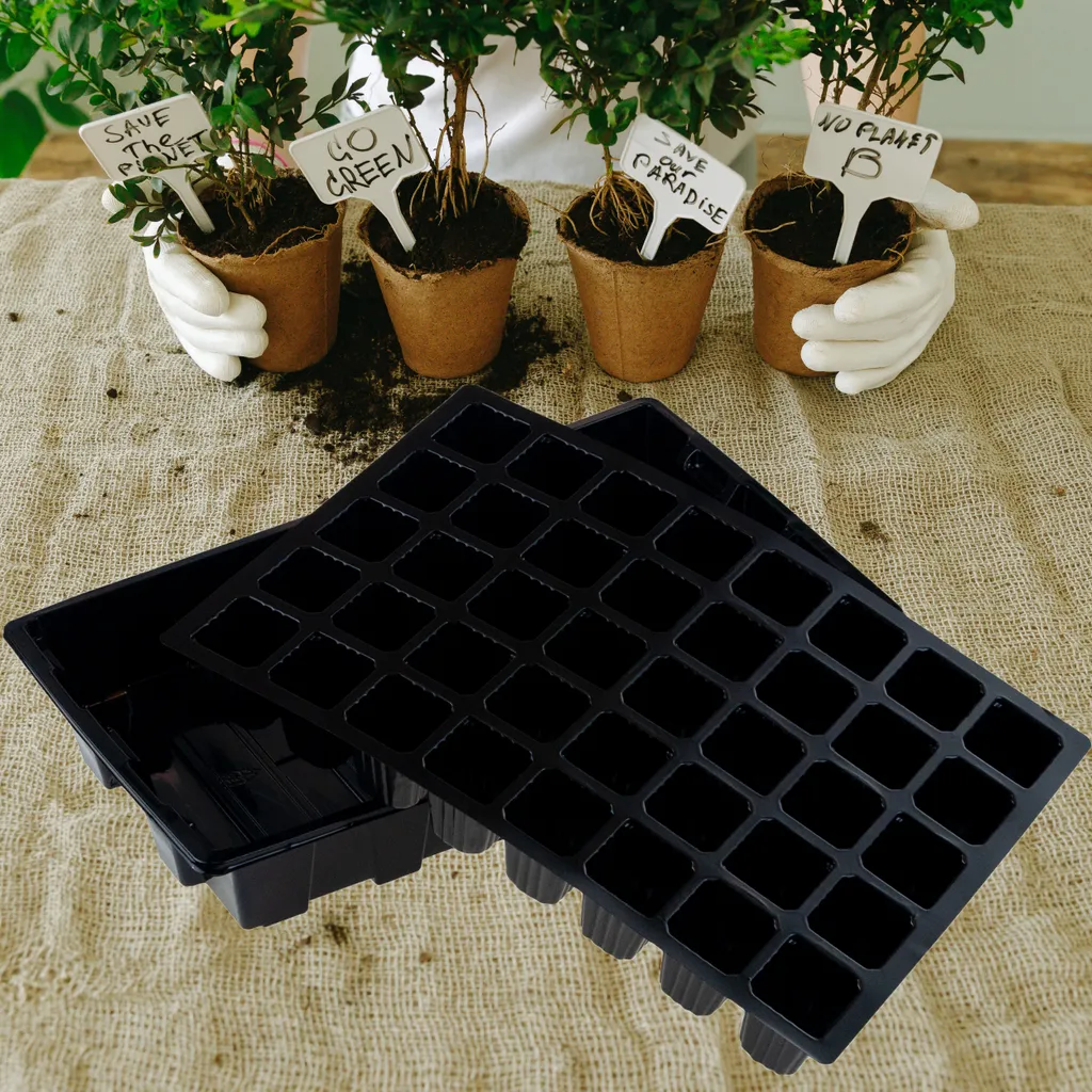 Réussir ses semis de tomates et fleurs : Mini-serre 48 compartiments - 12
