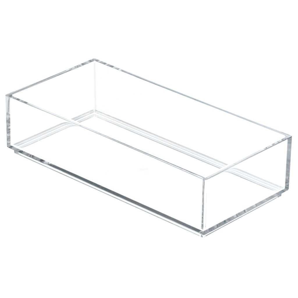 Schubladen-Organizer, Make-up-Organizer, 10,2 x 20,3 x 5,1 cm, Transparent, Kunststoff - iDesign | Clarity