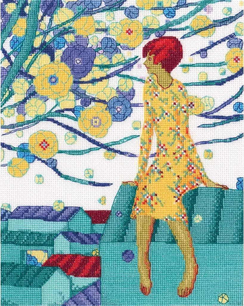 Broderie point de croix compté Parler avec le ciel RTO M712 19x23,5cm
