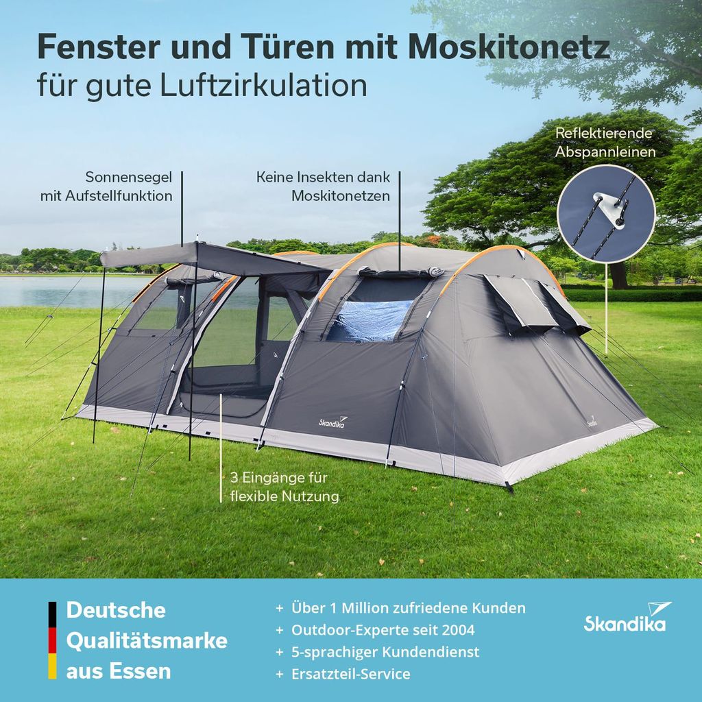 6 man family tent Core 6-Person Straight Wall Cabin with Screen Room Orange soft top tents online in porch of the 8m Glass Dome Kits:Glass Window A Couple Transformed a