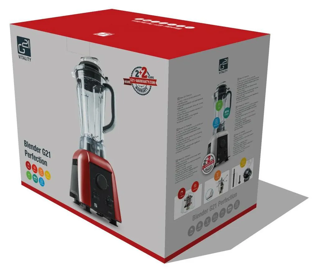 Blender G21 Perfection Blanc G21-600870 Mixeur Haute Performance 2,5L