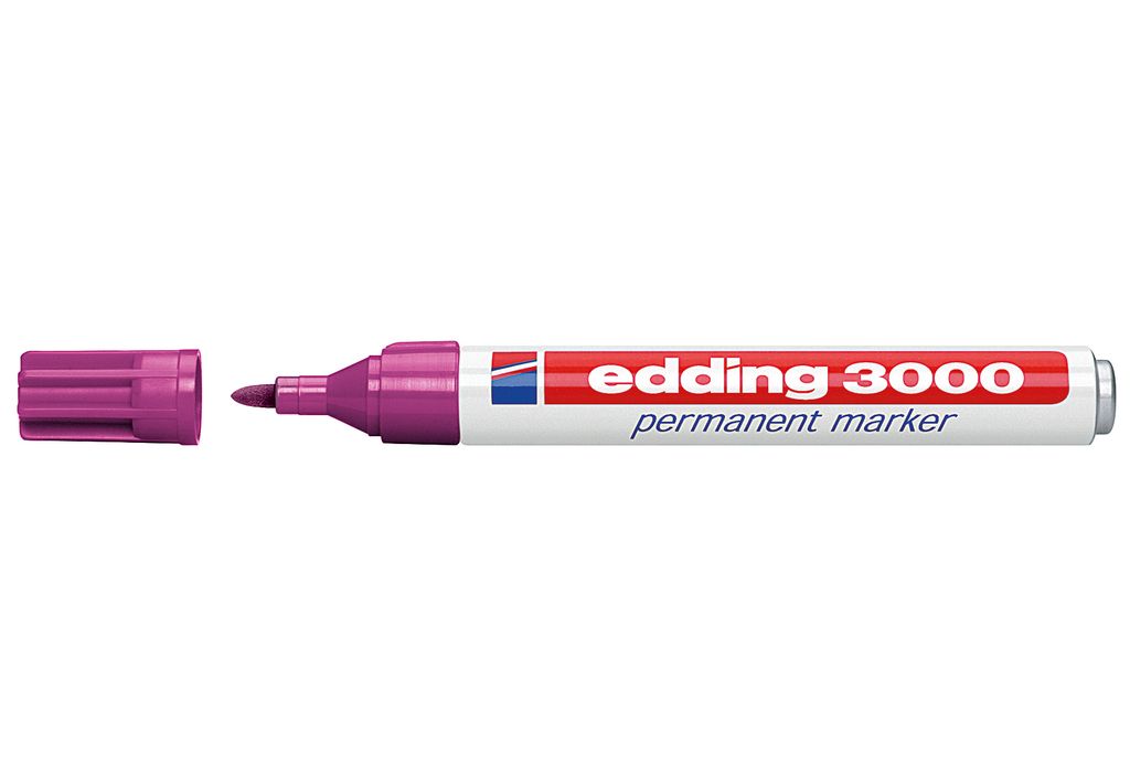 edding 3000 pennarello permanente ricaricabile rosso-viola Immagine del prodotto 
