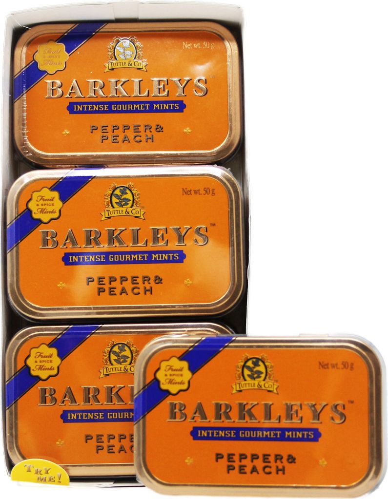 Barkleys Pepper und Peach Dragees Pfeffer und Pfirsich 50g 6er Pack