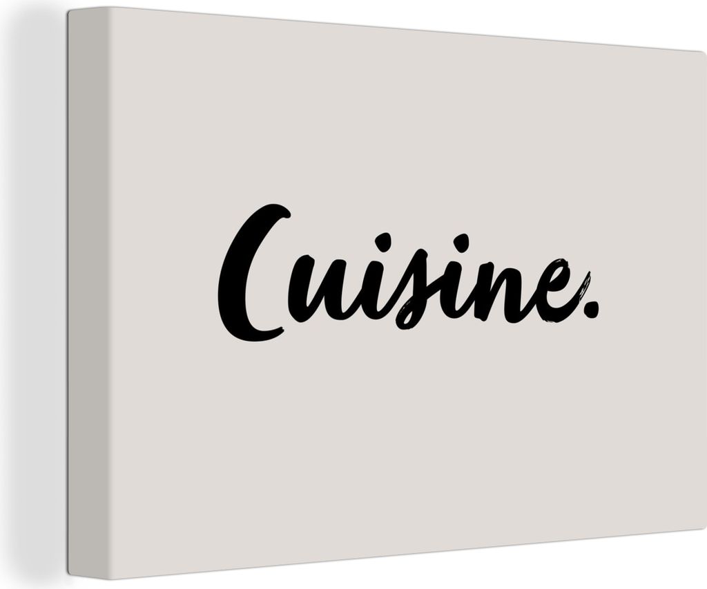 OneMillionCanvasses - Leinwandbilder - 150x100 cm, Sprichwörter - Küche - Zitate, Wandbilder Kunstdruck Wanddekoration - Foto auf Leinwand - Ge...