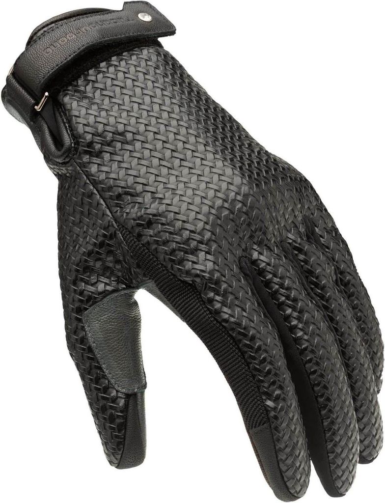 TUCANO URBANO Damen Sommerhandschuhe mit schwarzem ELISIA Lederhandfläche größe XL