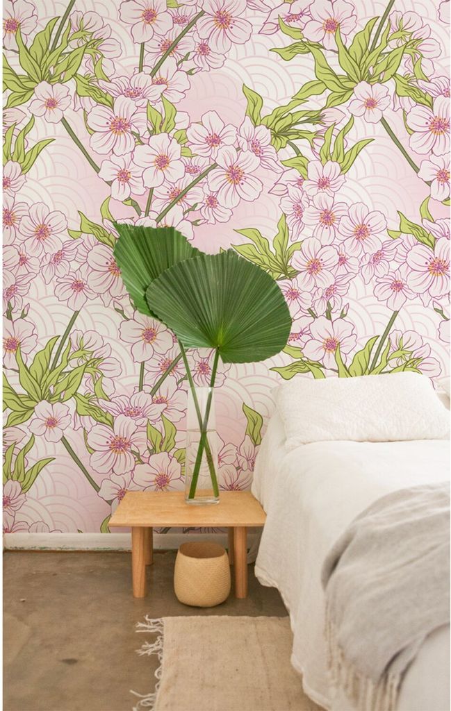 Coloray Fototapete 360x250 cm Latextapete Magicstick - Kirschblütenblüte Blumen