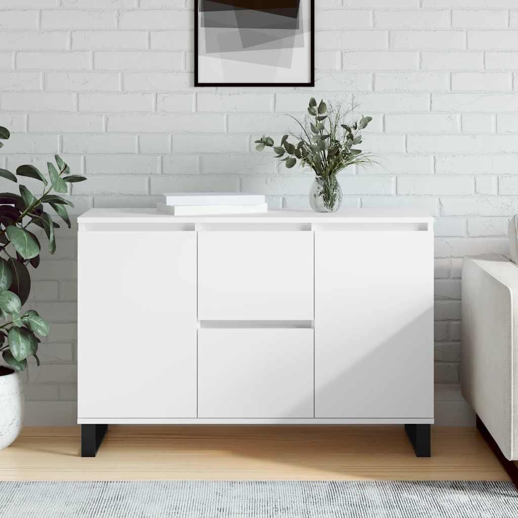 vidaXL Sideboard Weiß 101,5x35x70 cm Holzwerkstoff Produktbild 