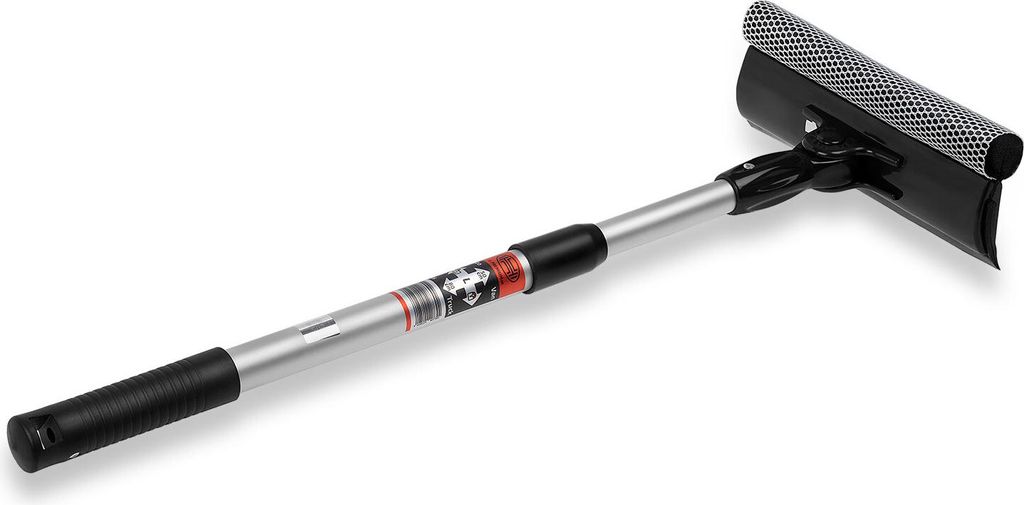 HEYNER Premium Scheibenreiniger Alu I 20x80 faltbar+Teleskop Auto Scheibenreiniger Fensterabzieher Windschutzscheiben AbzieherAlu-Teleskop + Schw...