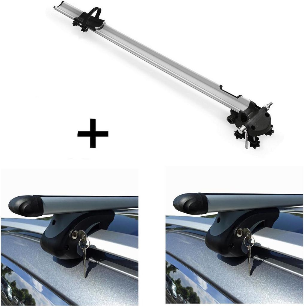 Fahrradträger Bike Pro + Relingträger VDP L120 kompatibel mit für Mercedes E-Klasse T-Modell S211 03-08