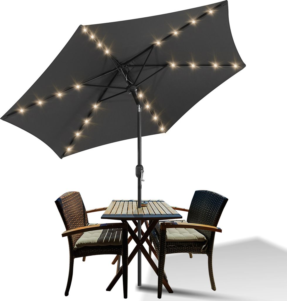 TolleTour ombrellone a sbalzo 270 cm con LED solare, Immagine del prodotto 