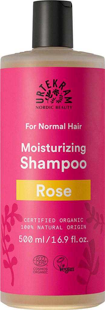 Urtekram Shampoo idratante alla rosa per capelli normali Immagine del prodotto 