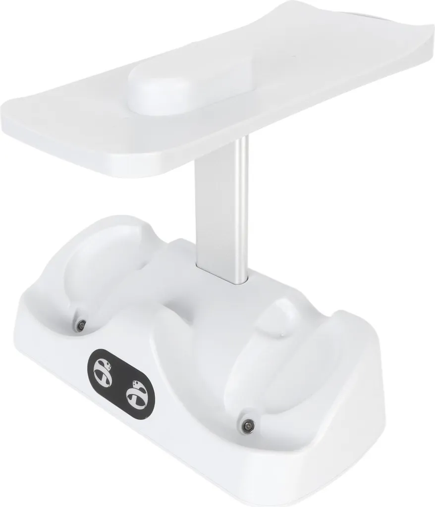 Support de charge PSVR 2 blanc : Station double manettes et casque VR