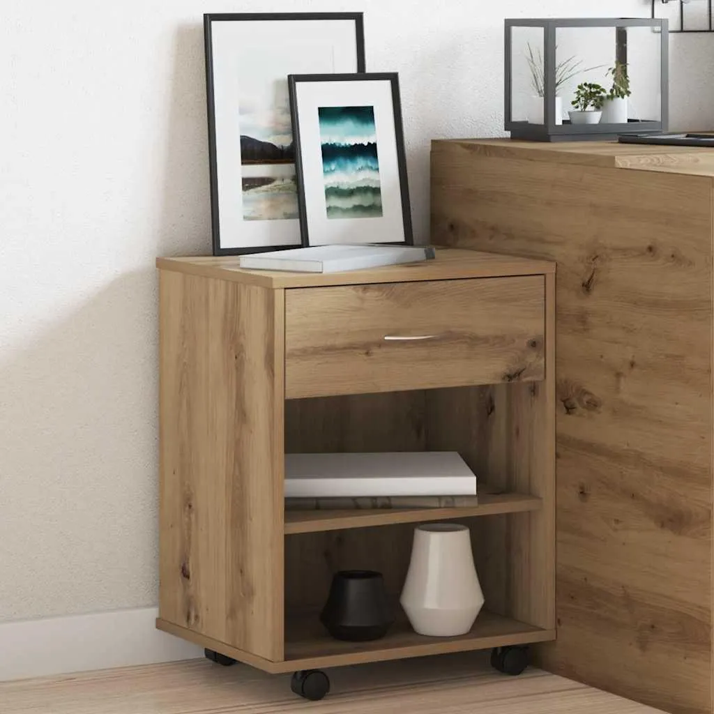 Mobiletto Contenitore Artisan Oak vidaXL | Ideale Home Office - 4
