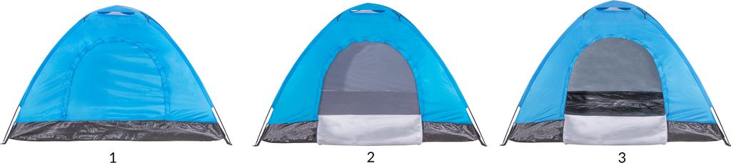 Zelt Campingzelt 2 Personen Outdoor Tent pop-up - Blau Produktbild 7