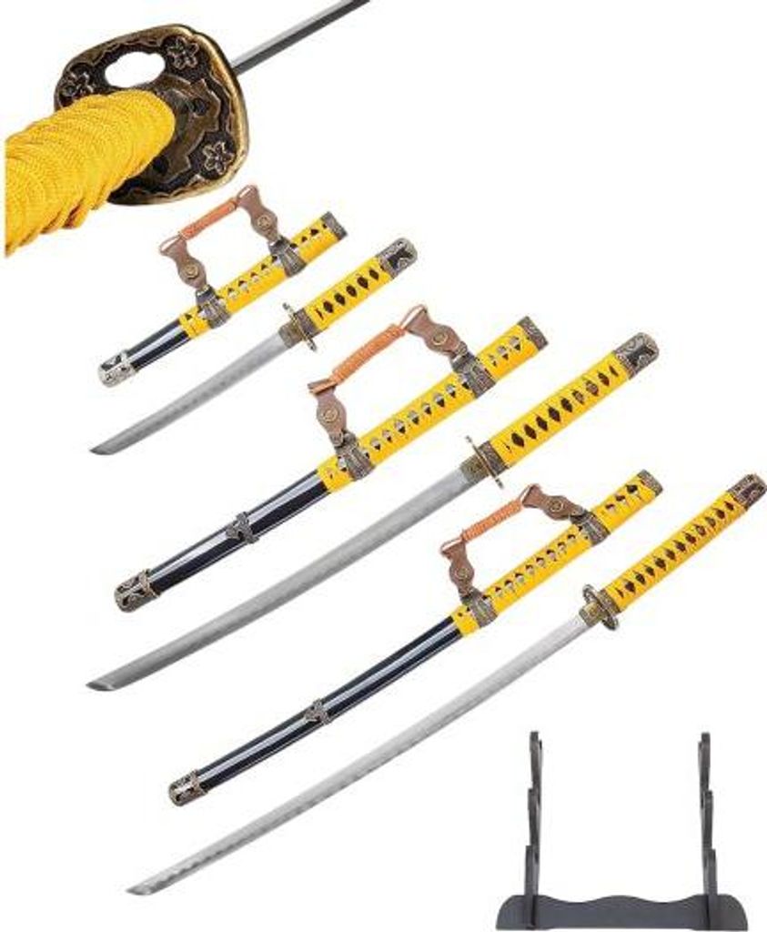 Samurai Schwert Set Tachi Katana Wakizashi Tanto Produktbild 