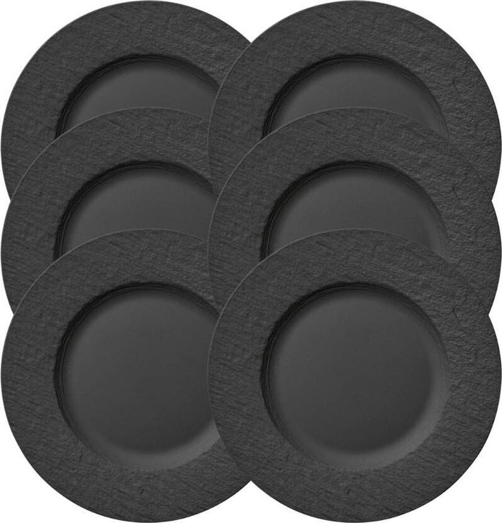 Villeroy & Boch Manufacture Rock Speiseteller 27 cm Set6 Produktbild 