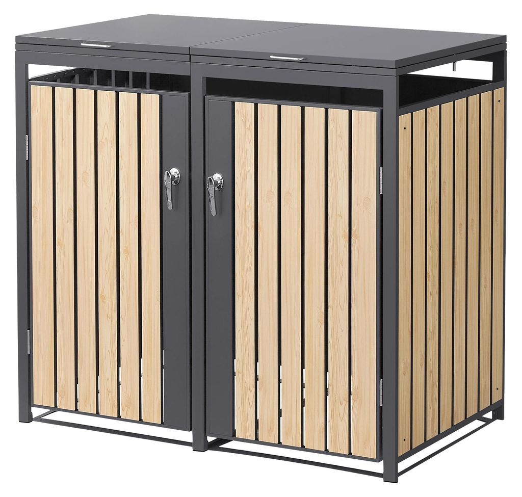 ML-Design, box na kontajnery na odpad, 2 kusy, pre 2 Obrázok produktu 