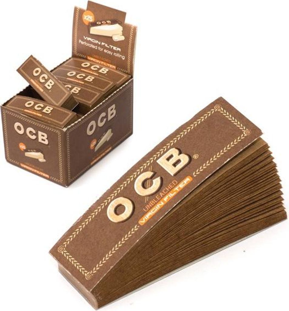 OCB Virgin Brown Nagelspitzenfilter 25 Stück Produktbild 