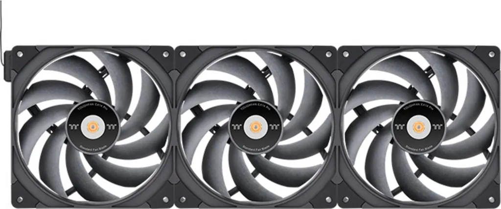 Thermaltake TOUGHFAN EX14 Pro - Swappable Edition - Ventola per case - alta pressione statica - 140 mm (confezione da 3) (CL
