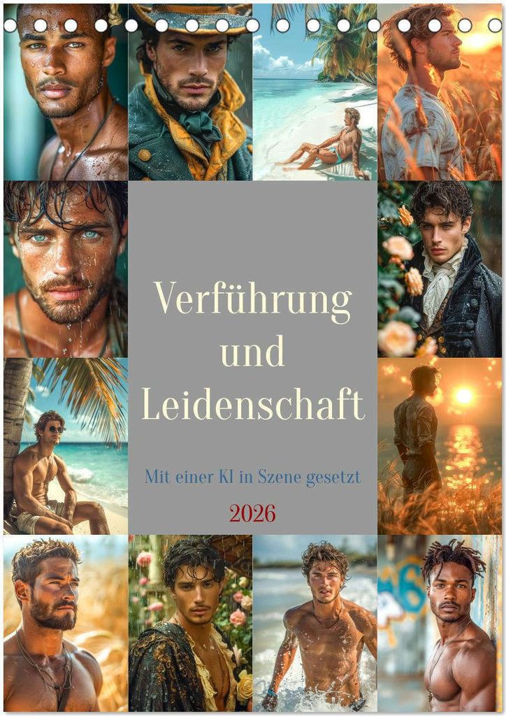 Verführung und Leidenschaft (Tischkalender 2026 DIN A5 hoch), CALVENDO Monatskalender