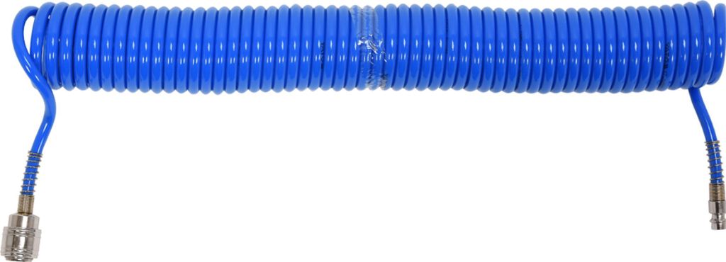 Druckluft Spiralschlauch Pressluftschlauch Polyurethan Polyurethanmit 1/4' Schnellkupplung 5m bis 15m innenØ: 5,5mm bis Ø8mm, Abmessung:10m innen...