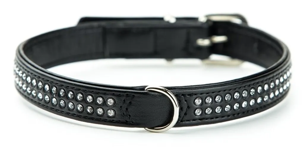 Collare Cani Nobby Crystal 47 cm Nero: Glamour e Cristalli Swarovski