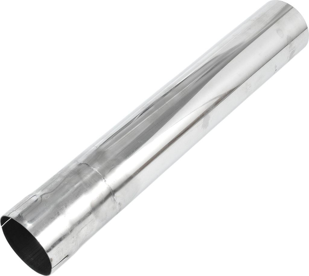 Gerader Schnitt Mandrel Auspuffrohr DIY Benutzerdefinierte Auto Modifizierte Auspuffrohr Rohrleitung 76mm/3" OD 457mm/18" Länge T304 Edelstahl Sil...