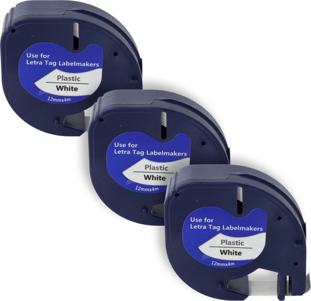 vhbw 3x Schriftband-Kassette Plastik kompatibel mit Dymo Produktbild 