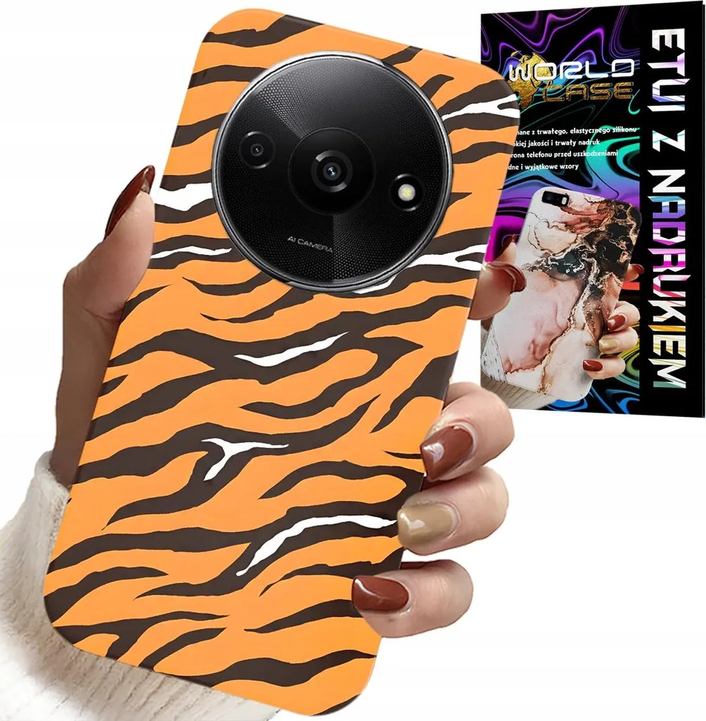 Kit Protezione Xiaomi Redmi A3 Tigre | Cover + Vetro per Tutta la Famiglia