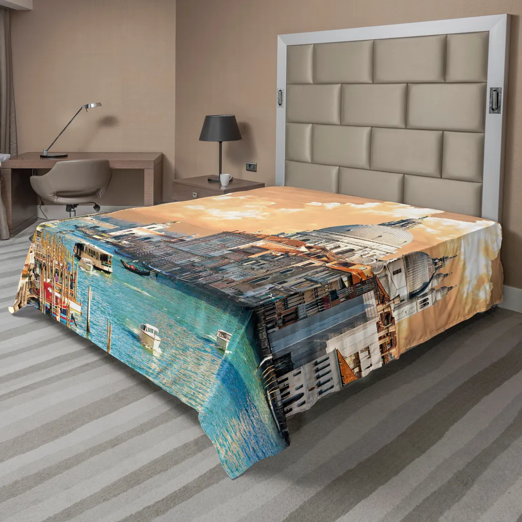 Drap Doux et Confortable à Imprimé Venise Italie, Grand Format 275x260