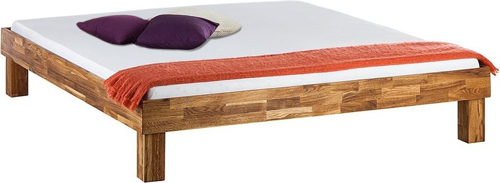 home24 Bett - Massivholz