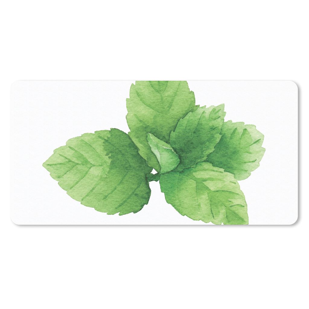 MuchoWow Mauspad Mousepad Aquarell - Münze - Pflanze 60x30 cm - Mousepads - Maus Mat - Pad - Mausunterlage - Nachhaltig