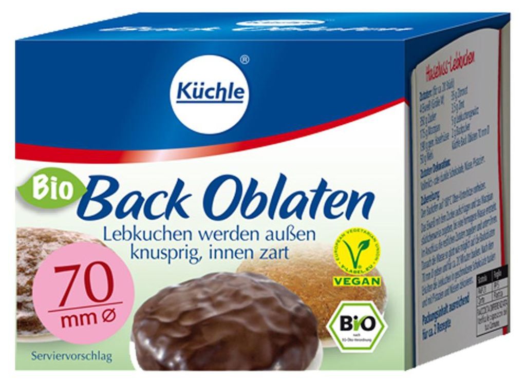 Organické oplatky na pečení Küchle 70 mm Obrázek produktu 