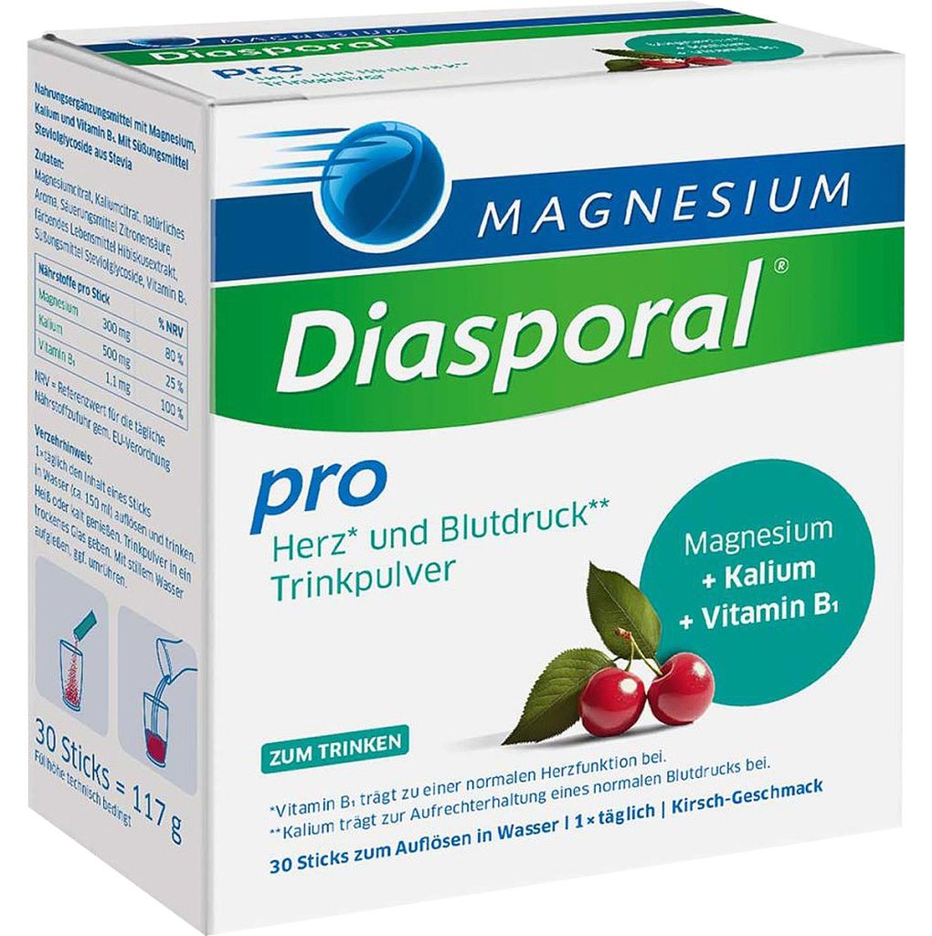 Magnesium-Diasporal Pro, drankpoeder voor hart en Productafbeelding 
